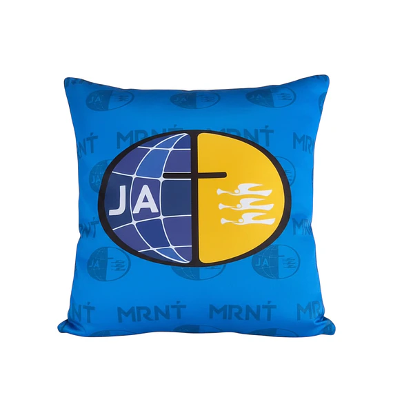 Cojín JA azul rey