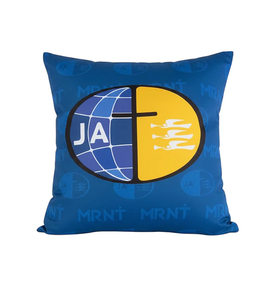 Cojín JA azul marino