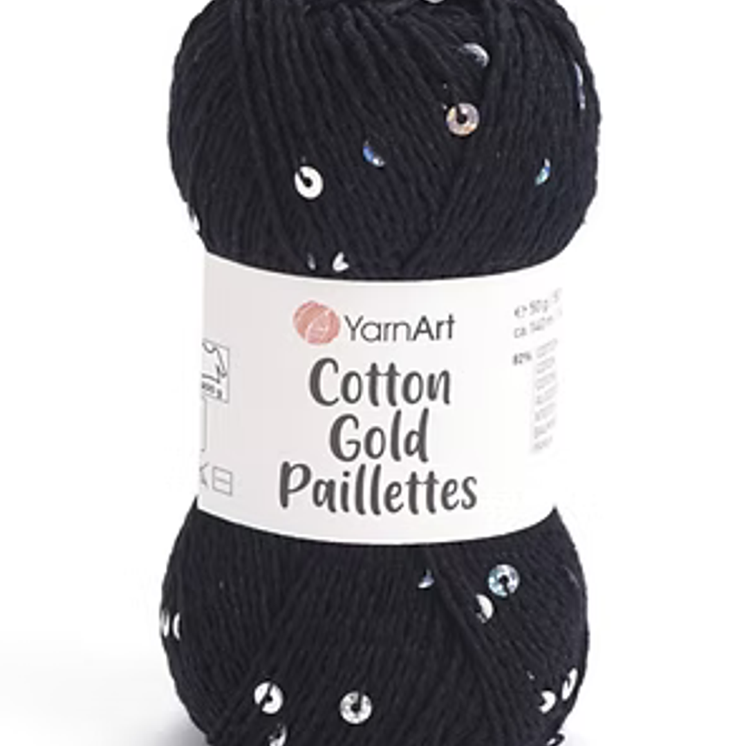 Cotton gold paillettes  1