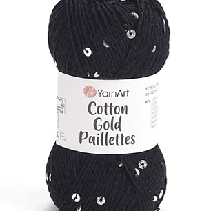 Cotton gold paillettes 
