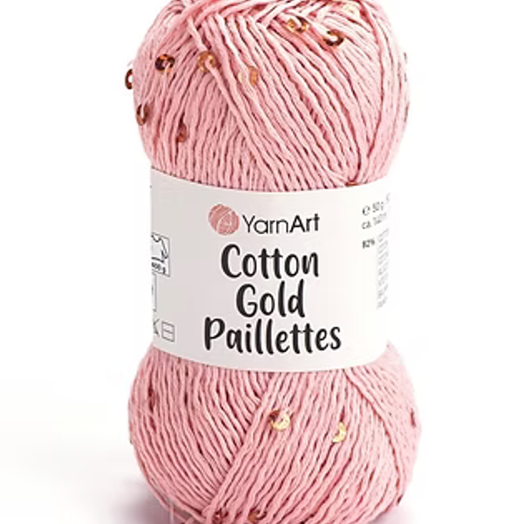 Cotton gold paillettes  4