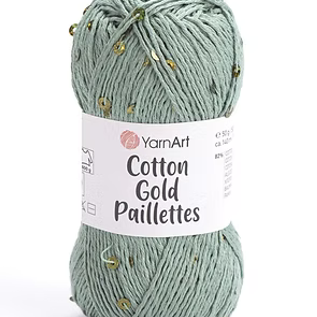 Cotton gold paillettes  6