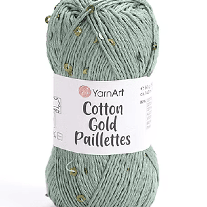 Cotton gold paillettes  6
