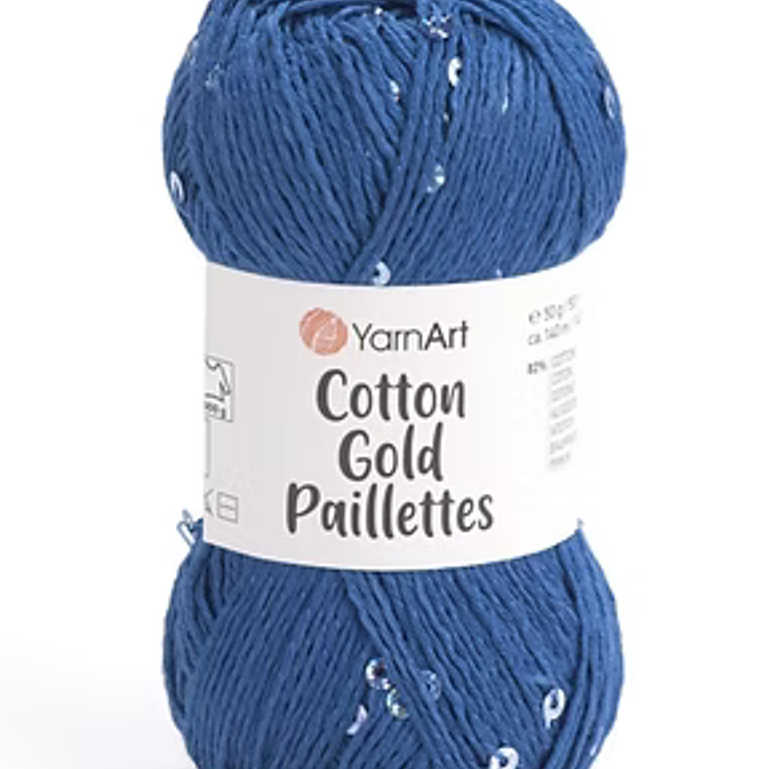 Cotton gold paillettes  5