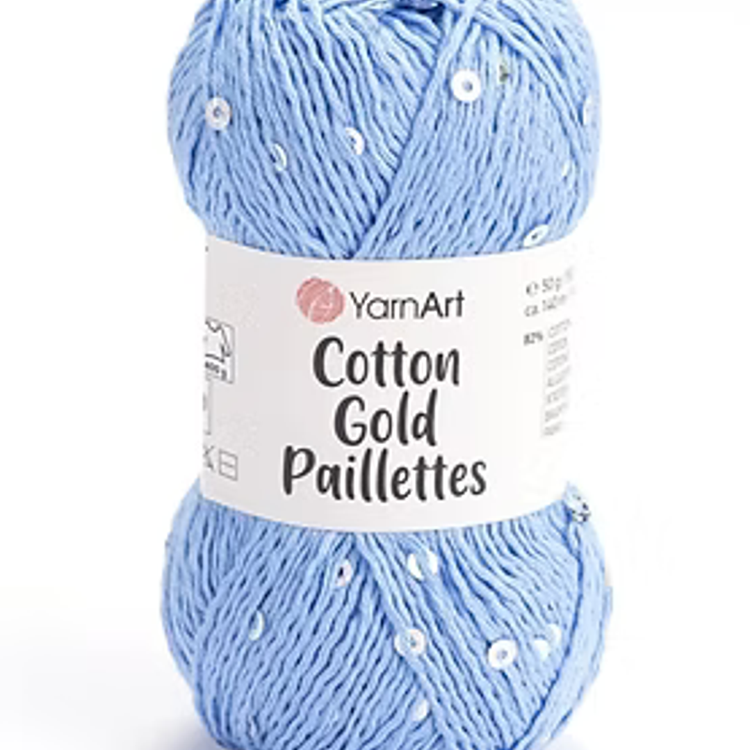 Cotton gold paillettes  9