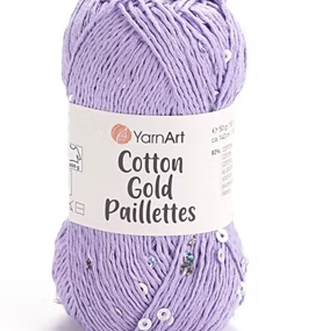 Cotton gold paillettes  7