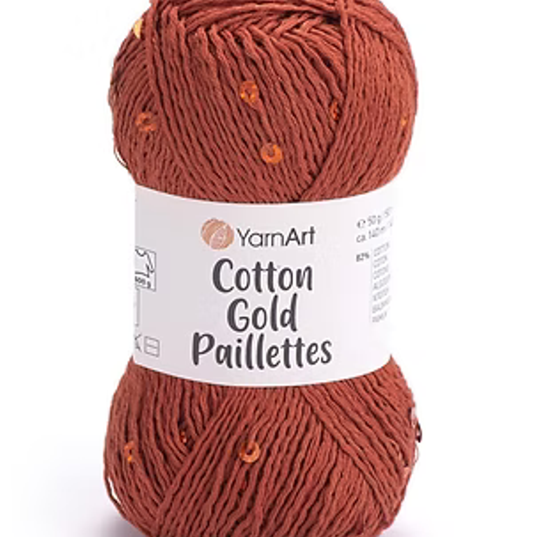 Cotton gold paillettes  8