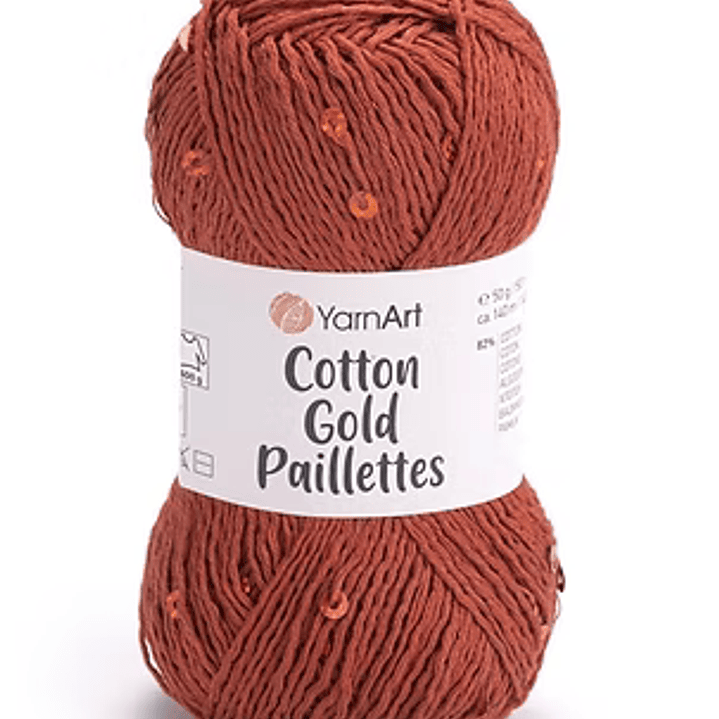 Cotton gold paillettes  8