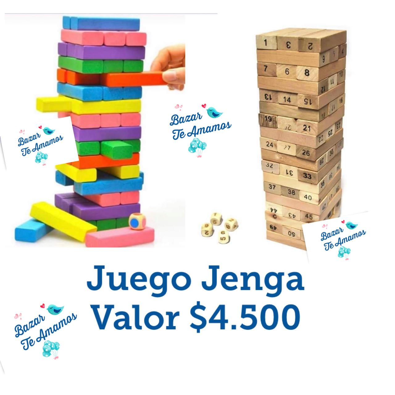 Juego De Jenga, Wiss Toy O Torre Infernal 54 Piezas Pequeño