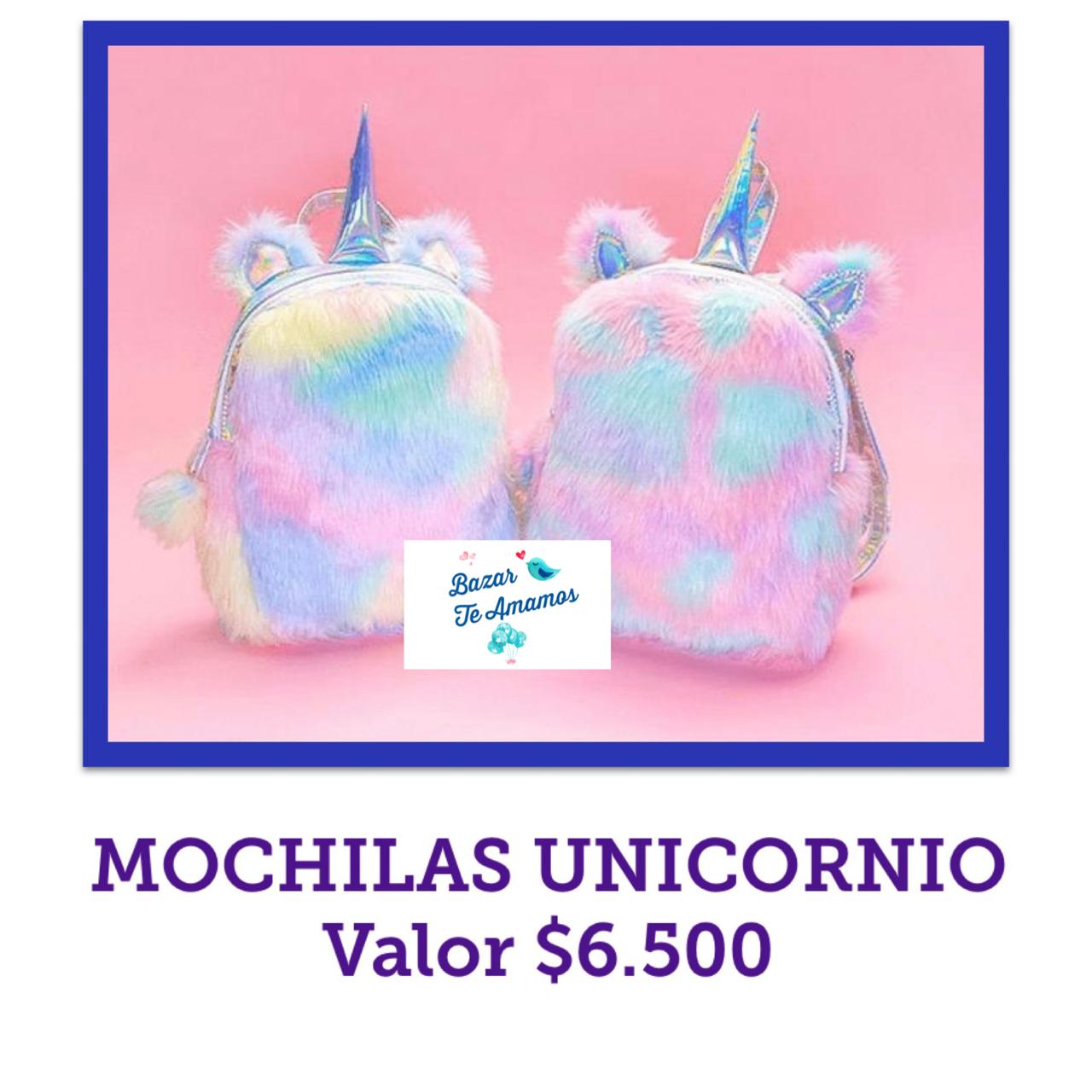 MOCHILA CAMION Y UNICORNIO