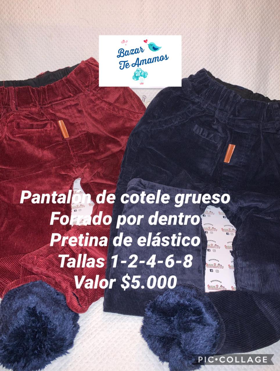 Pantalón de cotelé