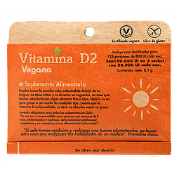 VITAMINA D2 (VEGANA) 125 PORCIONES 