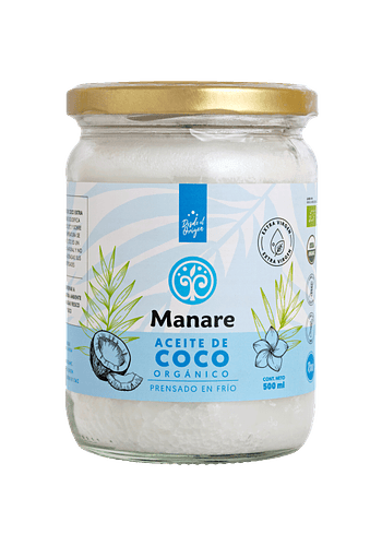 Aceite de coco orgánico MANARE 500ML 