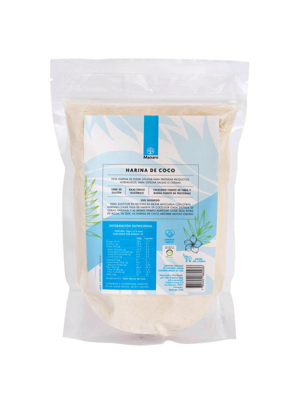Harina de Coco Orgánica (500g) Manare