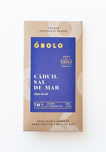 CHOCOLATE CAHUIL SAL DE MAR 70% CACAO 80 gr