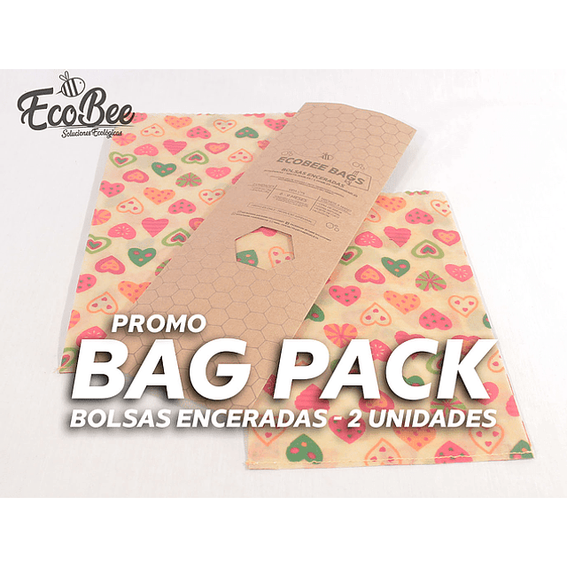 Bag Pack 2un / Bolsa de algodón encerada  1kg y 2kg Ecobee