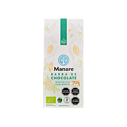 Chocolate con menta orgánico 70% Cacao 100g