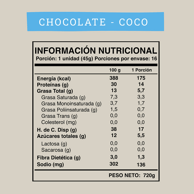 WILD PROTEIN VEGANA CHOCOLATE COCO  sin azúcar añadida vegana 45g 
