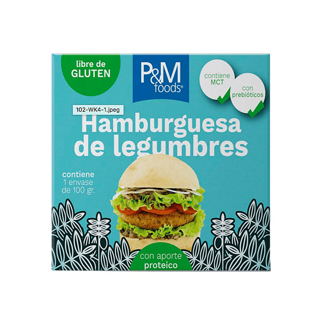 Premezcla de hamburguesa de legumbres con MCT 100g
