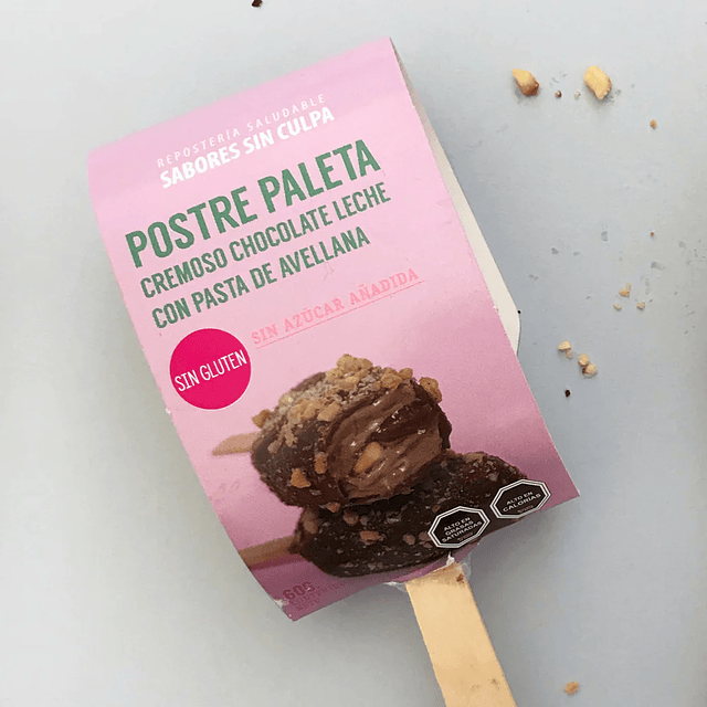 Paleta Helada- Chocolate Blanco, Cocó y Maracuyá / Chocolate de leche con Pasta de Avellanas 