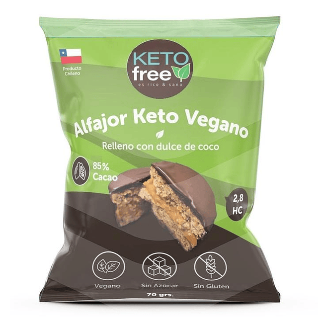 Alfajor Keto Vegano 