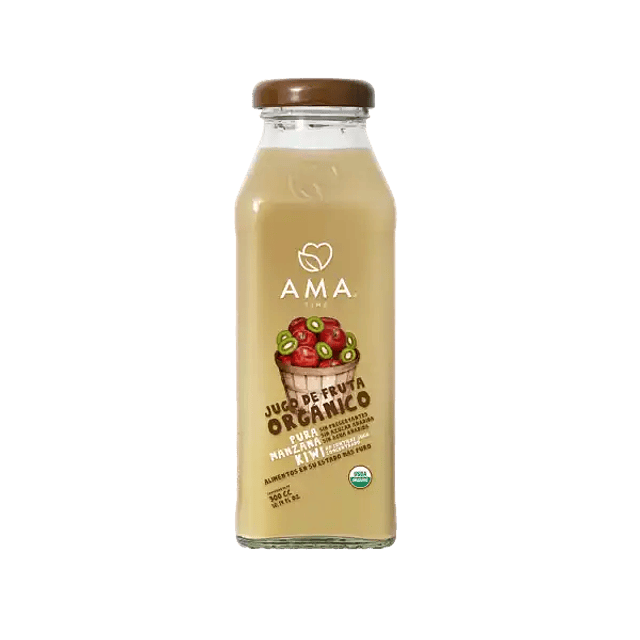 Jugo manzana kiwi orgánico AMA 300ml (vidrio)