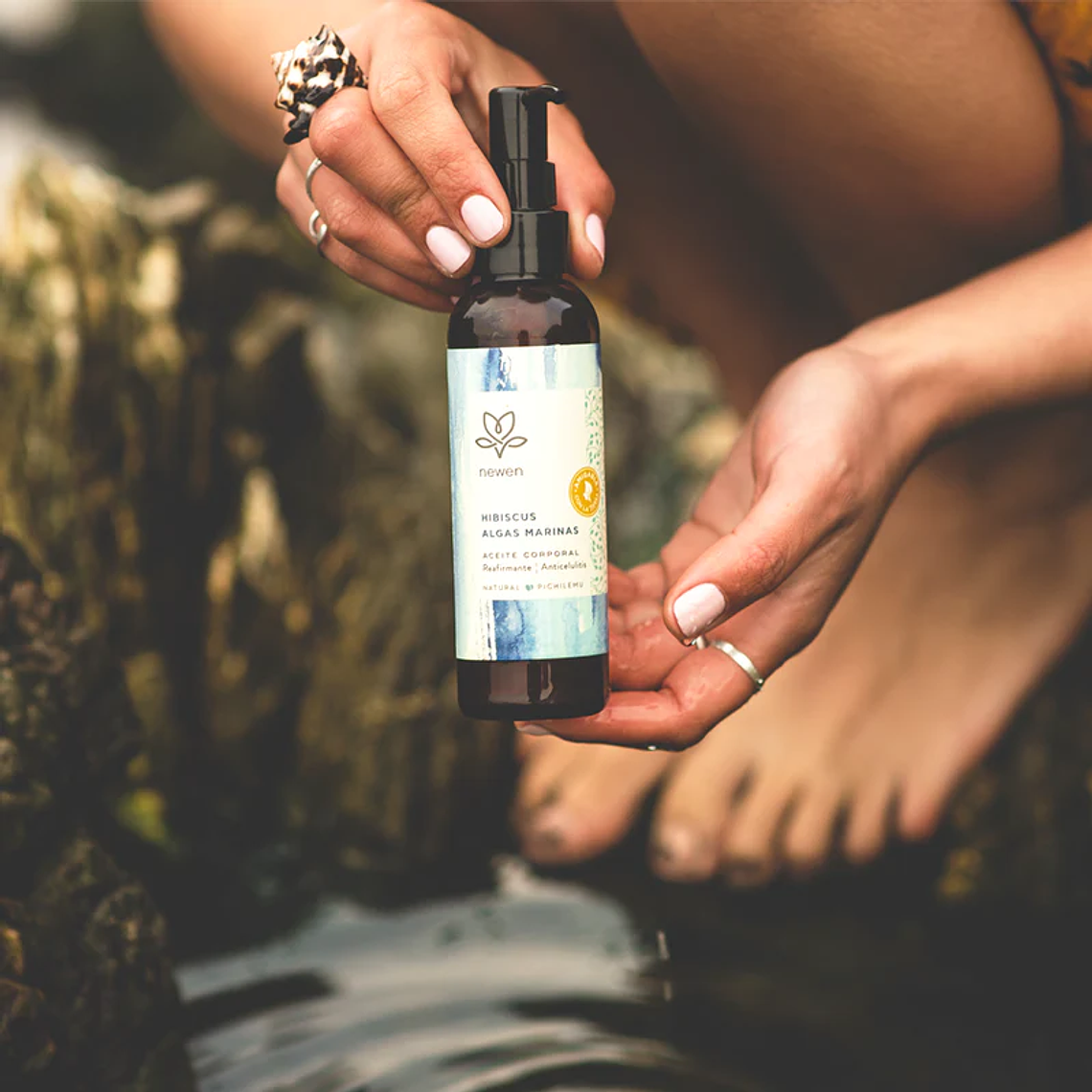 Aceite Reafirmante y Tonificante, hibiscus , alga marinas. NEWEN 2