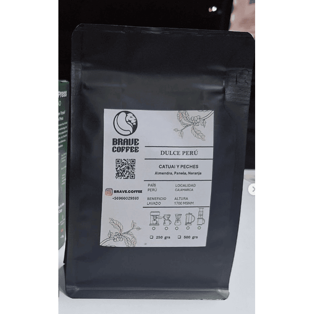 CAFE BRAVE COFFEE (DULCE PERU), 500 GR