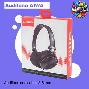Audífono AIWA con cable 3.5 mm