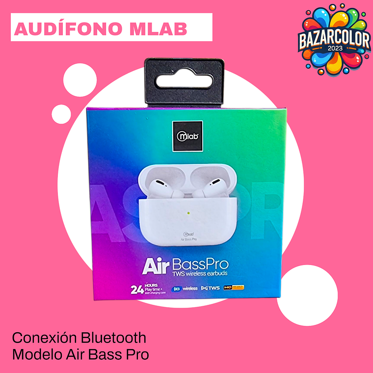 Audífono Bluetooth MLAB AIR Bass Pro 1
