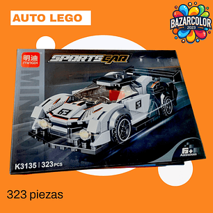 AUTO DE CARRERAS MODELO  K3135 COLOR BLANCO