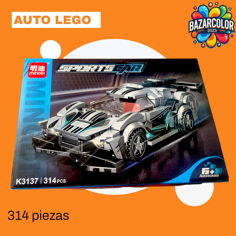 AUTO DE CARRERAS MODELO  K3137 COLOR NEGRO 1