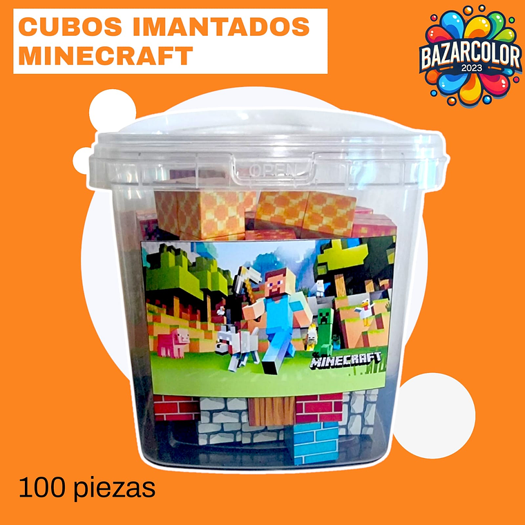 CUBOS MAGNETICOS MINECRAFT 1