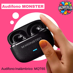 Audífonos bluetooth Monster NEGRO
