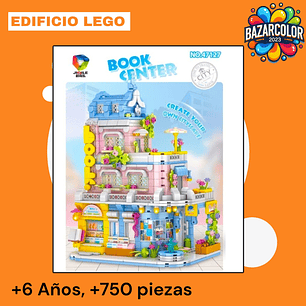 Bloque Armable de Edificio, Color Pastel.