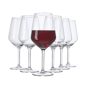 Set 6 Copas Vino Ramazotti 435ml Vidrio 