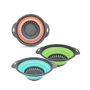 Colador Plegable Redondo de Silicona para Alimentos