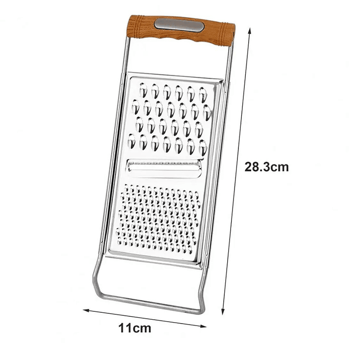 Rallador Acero Inoxidable Ergonómico Queso, frutas y verduras 7