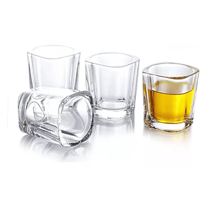 Set 6 Vasos Shot Tequila Vidrio Grueso Cuadrados 75ml
