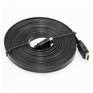 Cable Hdmi 4k 30m Hdtv Plano Negro Full Hd Blindado