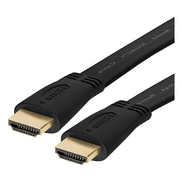 Cable Hdmi 4k 30m Hdtv Plano Negro Full Hd Blindado 5