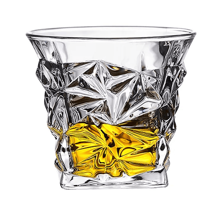 Set 6 Vasos Whisky Vidrio Prisma 290ml – Diseño Moderno y Elegante 1