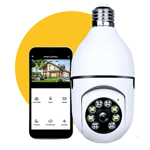 Cámara de Seguridad Tipo Ampolleta Jortan JT-8177 WiFi 1080P y Visión 360°