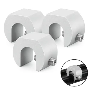 Seguro antirrobo ventanas y mamparas corredizas metálicas Pack 3 Color Plateado