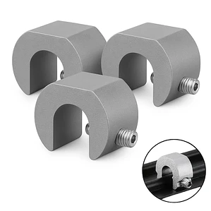Seguro antirrobo ventanas y mamparas corredizas metálicas Pack 3 Color Gris