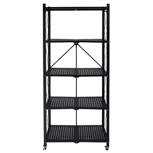 Repisa Estante 5 Niveles Metalico Plegable Estanteria 90kg Negro