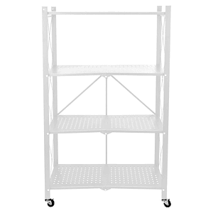 Estante Metalico 4 Niveles Plegable Estanteria color Blanco