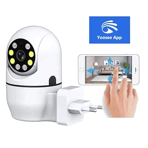 Cámara de Seguridad WiFi Enchufe Jortan JT-8178 Full HD 1080p PTZ Visión Nocturna