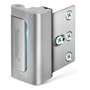 Cerradura de Seguridad Refuerzo para Puerta Picaporte Seguridad Plateado