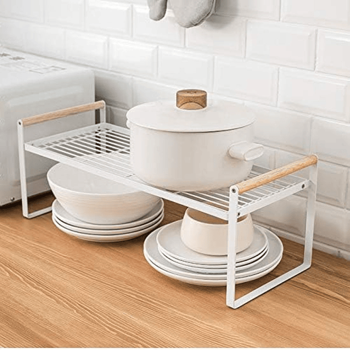 Repisa Organizadora Multiuso de Acero y Madera 34 Cms – Estante multiuso estilo nórdico 9